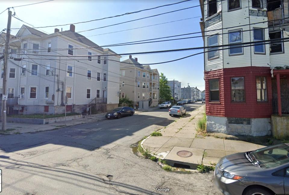 New Bedford police say two juveniles are under arrest in connection with the stabbing of another juvenile on Sunday in the area of Ashley and Ruth streets, seen here.