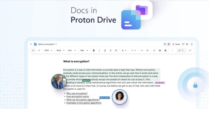 Preview of Proton Docs.