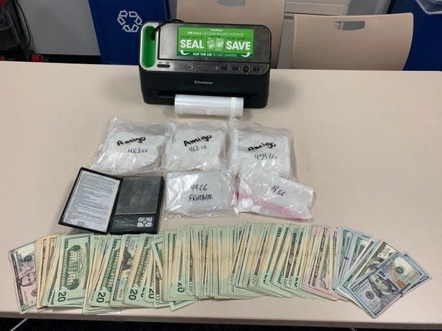 Ventura County Sheriff's detectives seized 3 pounds of methamphetamine, 58 grams of fentanyl and over $5,000 in cash during a narcotics investigation in Ventura last month.