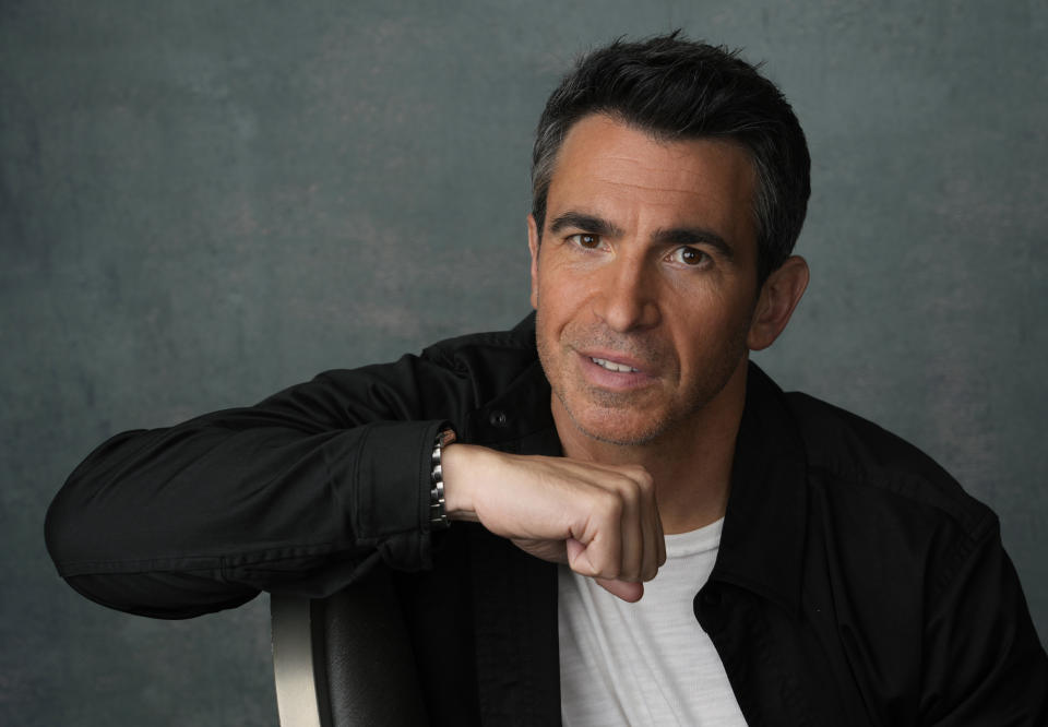 Chris Messina, a cast member in the Peacock series "Based on a True Story," poses for a portrait, Wednesday, May 24, 2023, at the London Hotel in West Hollywood, Calif. (AP Photo/Chris Pizzello)