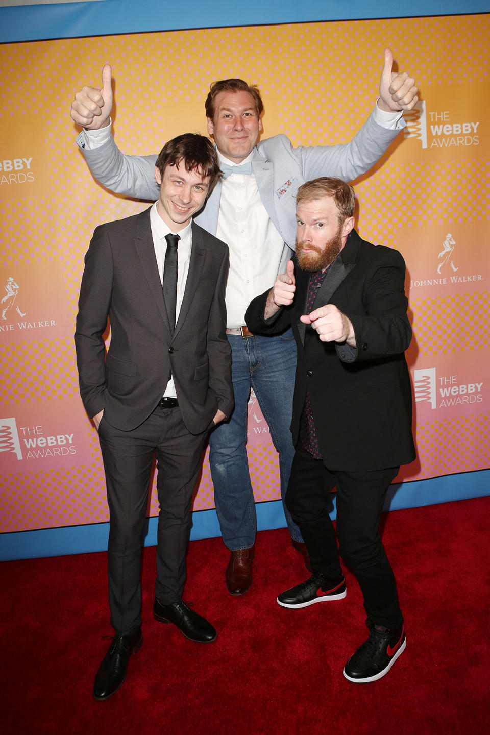 NEW YORK, NY - MAY 15: Ben Kissel, Marcus Parks, and Henry Zebrowski attend the 21st Annual Webby Awards at Cipriani Wall Street on May 15, 2017 in New York City.  (Photo by Krista Kennell/Patrick McMullan via Getty Images)