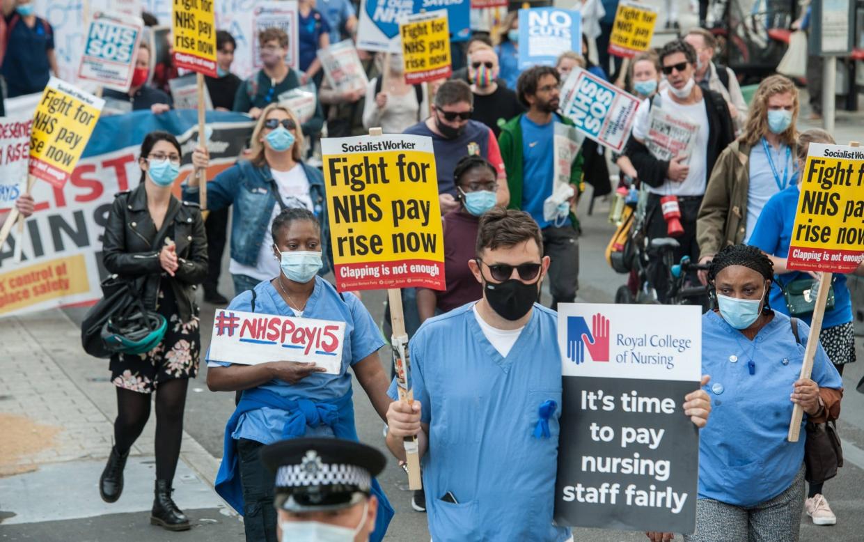 NHS pay protest - Guy Smallman/Getty Images