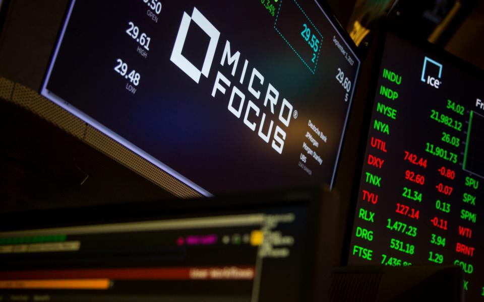 Shares in Micro Focus have surged - Bloomberg