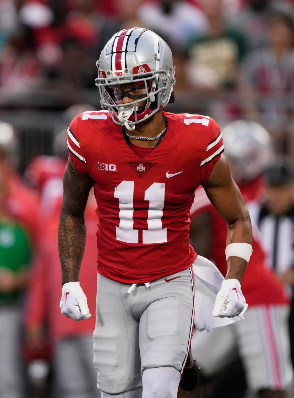 Receiver Jaxon Smith-Njigba (Ohio State) could be a target for teams in the first round.