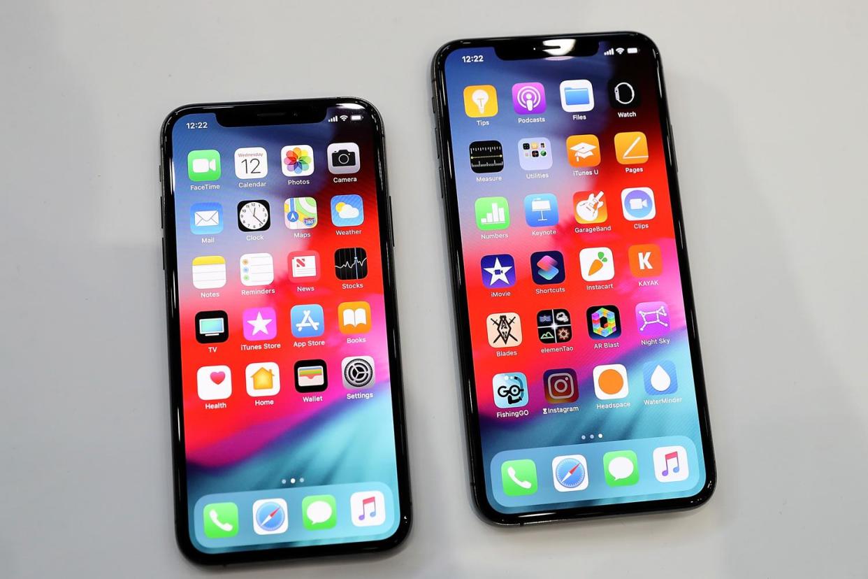 The successors to last year's iPhone XS and XS Max are expected to be released in September: Justin Sullivan / Staff / Getty