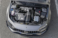<p>All but one of the Mercedes engines honoured here was developed by the company’s performance subsidiary, <strong>AMG</strong>. The largest and smallest tied for being the most successful, with four wins each. In both 2009 and 2010, the <strong>6.2-litre V8</strong> fitted to a variety of cars with the number 63 in their titles (including the improbable <strong>R 63 MPV</strong>) was voted the top <strong>Performance Engine</strong> and best in the <strong>over 4.0-litre</strong> category.</p><p>Several years later, the astonishingly powerful <strong>2.0-litre four-cylinder</strong> <strong>turbo</strong> (pictured) used in the <strong>A 45</strong>, among others, made its debut as <strong>Best New Engine</strong> in 2014 and won the <strong>1.8- to 2.0-litre</strong> class in that year and the next two. The only non-AMG unit to receive an honour was the <strong>2.1-litre BlueEfficiency</strong> turbo diesel used in the <strong>C-Class</strong> and <strong>E-Class</strong> ranges. This won the <strong>2.0- to 2.5-litre</strong> class in 2009.</p>