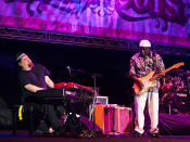 Buddy Guy (right) at Timbre Rock & Roots. (Yahoo! photo/Alvin Ho)