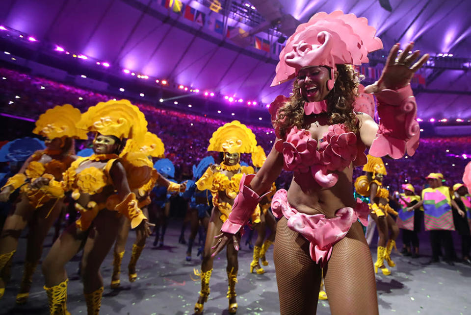 <p>By the time we got to these samba dancers, viewers were too exhausted. (Photo by Cameron Spencer/Getty Images) </p>