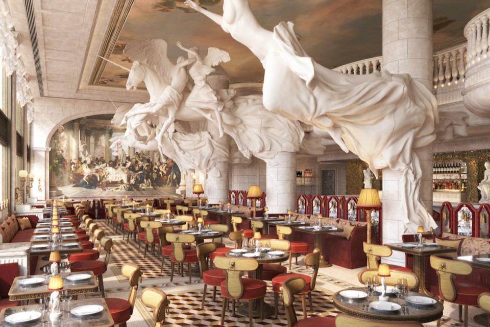 Short on subtlety: Bacchanalia promises to be London’s most statuesque restaurant when it opens at the end of November (Press handout)