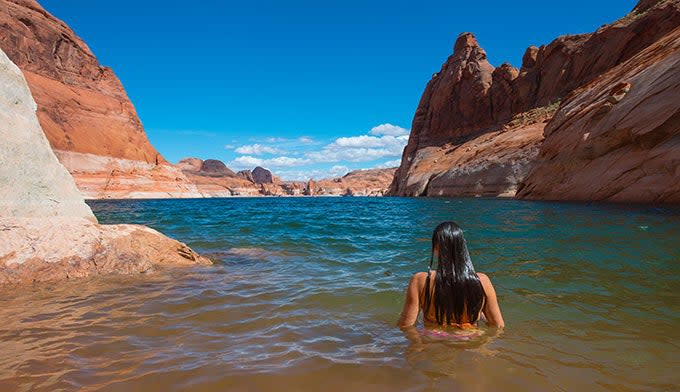 Swimming in Lake Powell