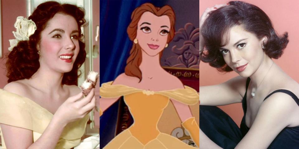 Elizabeth Taylor and Natalie Wood, Belle from Beauty and the Beast.