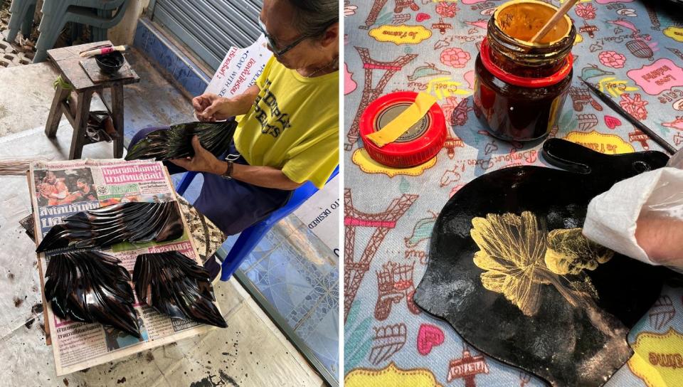 Discovering the art of Thai lacquerware. (PHOTO: Reta Lee/Yahoo Life Singapore)