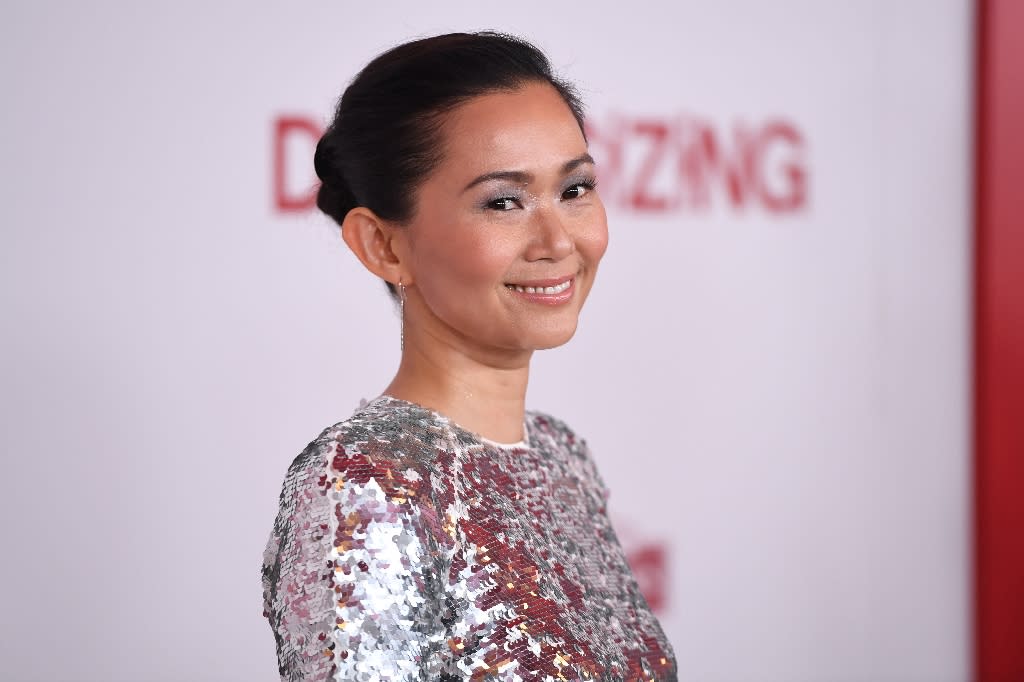 Actress Hong Chau arrives for a special screening of <em>Downsizing</em> at the Regency Village Theatre in Los Angeles. (AFP Photo/Robyn Beck)