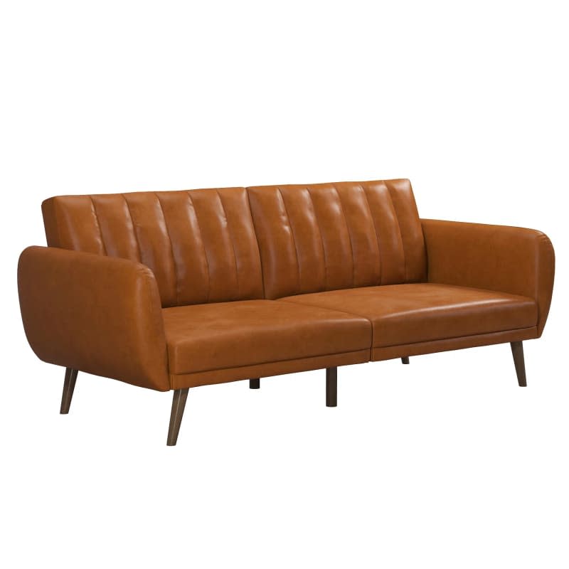Brittany Faux Leather Sleeper Sofa