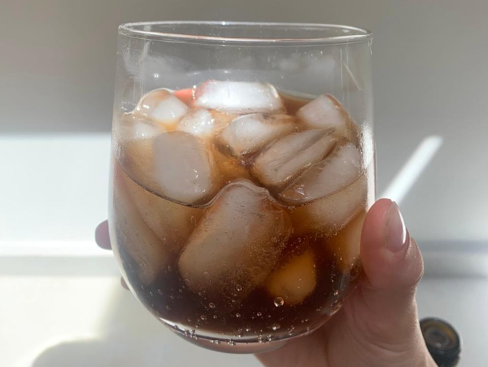 My glass of TikToks "healthy coke."