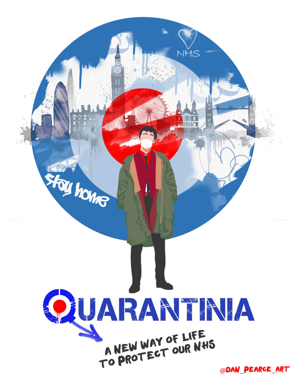 Aus dem 1979er-Kultfilm "Quadrophenia" wird bei Dan Pearce "Quarantinia".