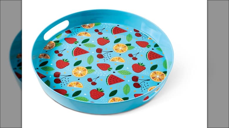 colorful serving tray