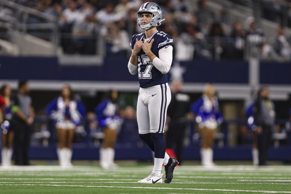 Brandon Aubrey went 35-of-35 to start the season for the Cowboys, and was just two field goals away from matching the NFL’s all-time record.