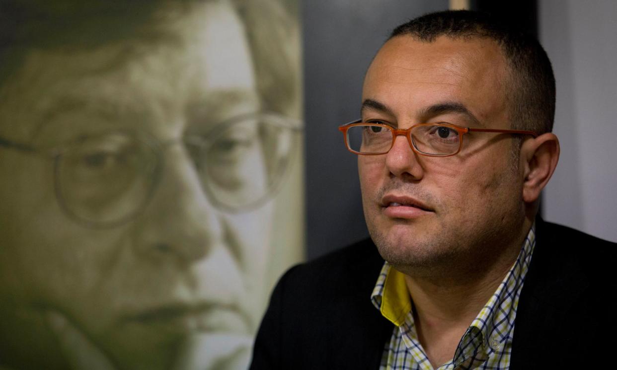 <span>Palestinian novelist Atef Abu Saif, who was due to speak at the event.</span><span>Photograph: Nasser Nasser/AP</span>