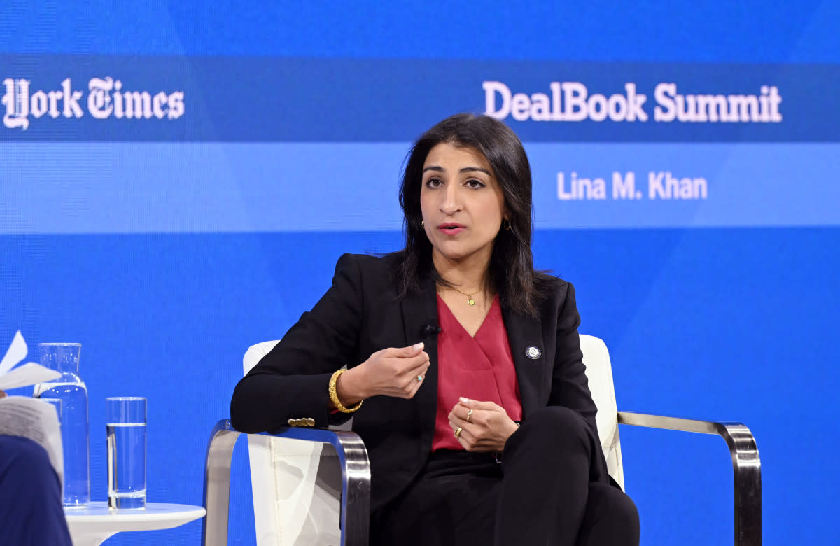 Chair of the Federal Trade Commission Lina Khan.<p>Photo: Slaven Vlasic/Getty Images for The New York Times</p>