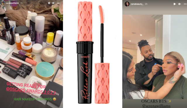 Serena Williams used Cosmetics Roller Lash Mascara for Oscars beauty