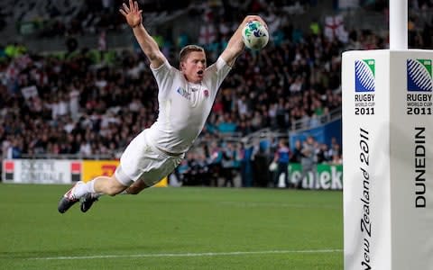 Chris Ashton's celebration - Credit: AP