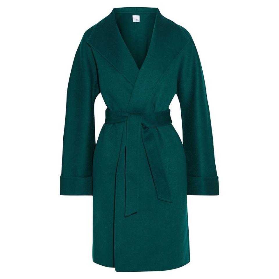 42) Maggie Wool and Cashmere-Blend Felt Coat