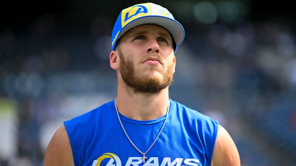 Cooper Kupp of the Los Angeles Rams looks on before a game against the Seattle Seahawks on September 10, 2023. - Alika Jenner/Getty Images