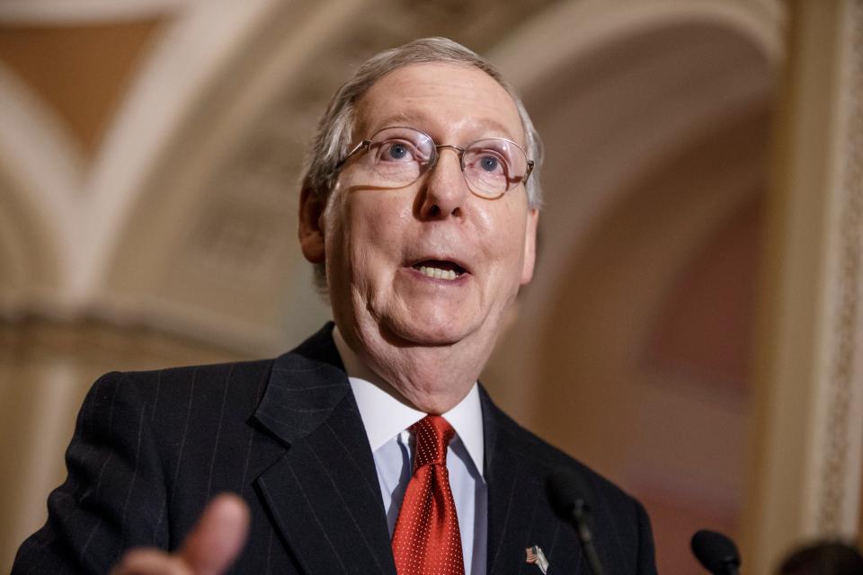 Senate Minority Leader Mitch McConnell told a Kentucky audience on Tuesday that he thinks the labor shortage will resolve itself when savings from the stimulus has been spent, prompting people to return to work.