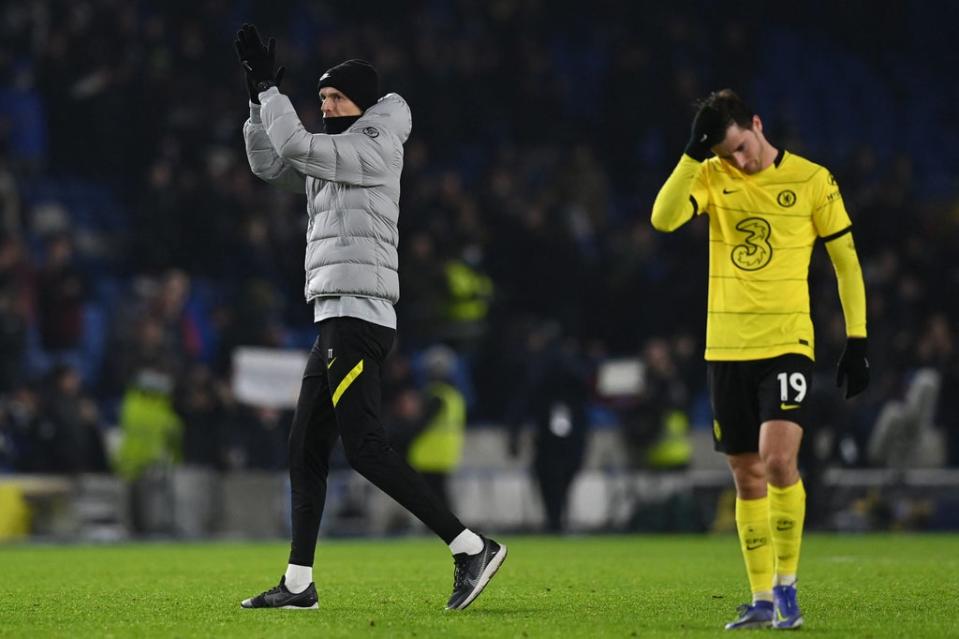 The result extends Chelsea’s winless run in the Premier League to four games (AFP via Getty Images)