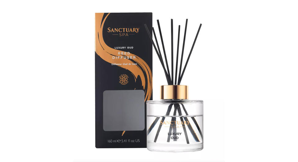 This oud diffuser from Sanctuary Spa also features hints of golden saffron, white floral and rose heart.