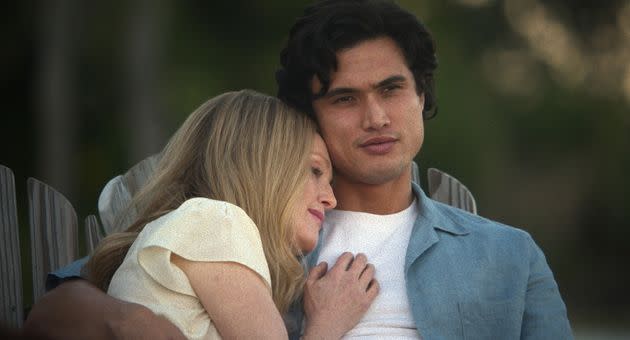 Julianne Moore, left, and Charles Melton in 