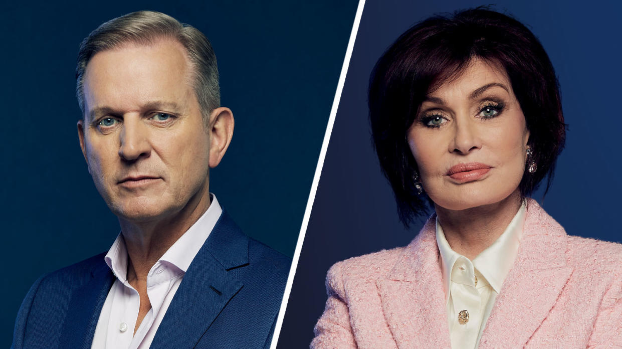 Talk TV presenters Jeremy Kyle and Sharon Osbourne. (TalkTV)