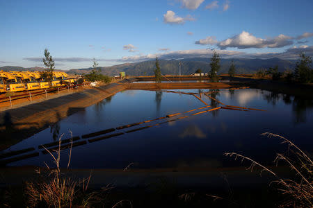 A view of nickel-ore mine Zambales Diversified Metals Corporation ordered closed by Environment secretary Regina Lopez in Sta Cruz Zambales in northern Philippines February 7, 2017. REUTERS/Erik De Castro