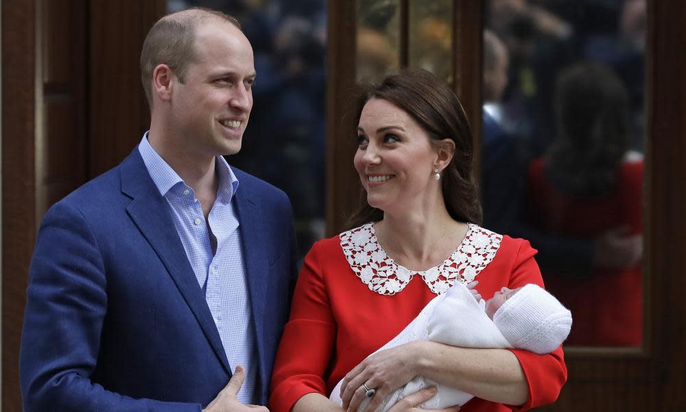 Kate and William with their new baby