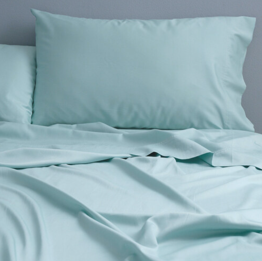 mint green Bamboo Cotton Sheet Set