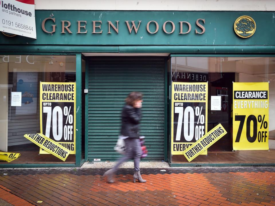 Record number of shops are closing down, leaving the high street slowly dying: Getty