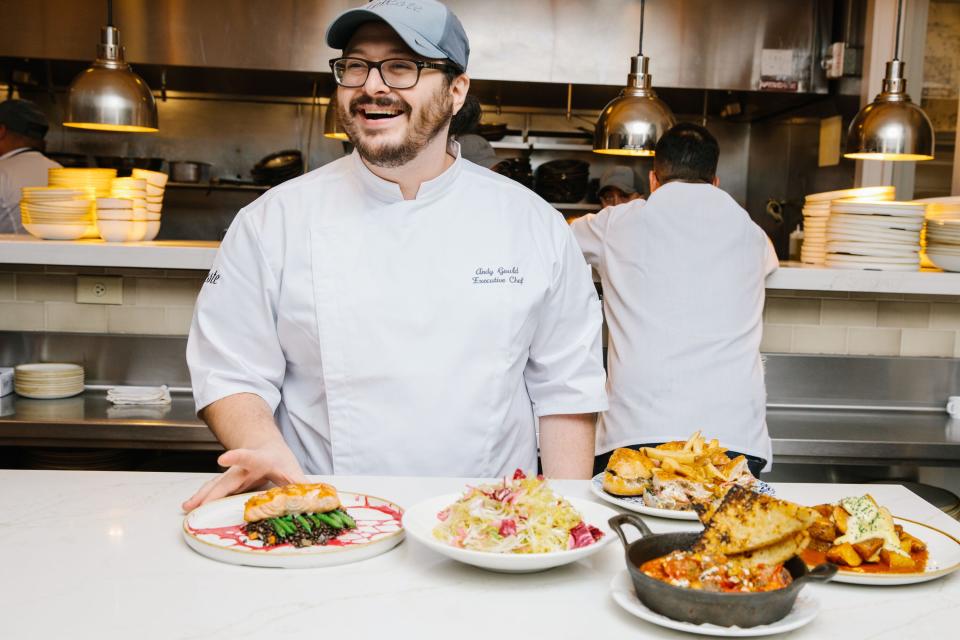 Celeste's executive chef is Andrew Gould of the Newport Restaurant Group.