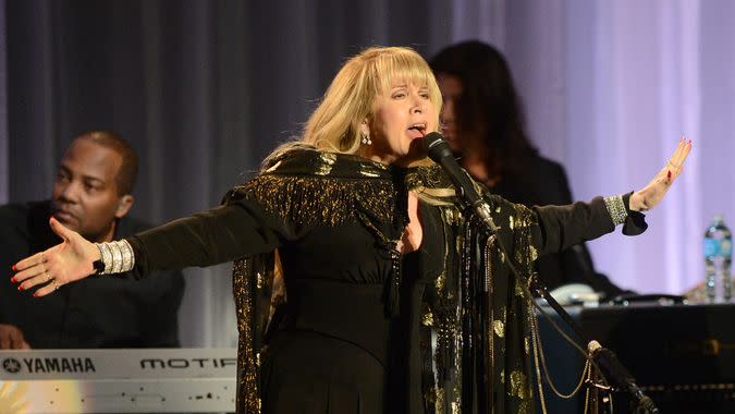 BEVERLY HILLS, CA - NOVEMBER 13:  Artist Stevie Nicks performs at the 55th Annual Women&#39;s Guild Cedars-Sinai Gala held  on November 13, 2012 in Beverly Hills, California.