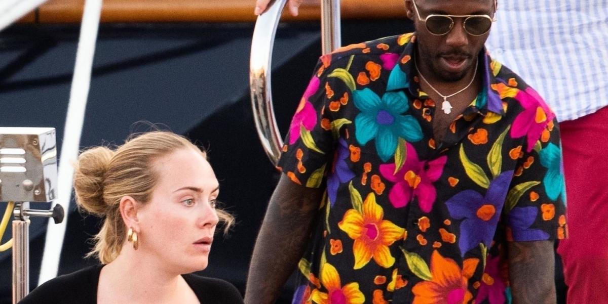 Adele Boards a Yacht with Boyfriend Rich Paul in All-Black Outfit