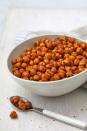 <p>Chickpeas are good for so much more than just <a href="https://www.delish.com/cooking/recipe-ideas/a20089167/best-homemade-hummus-recipe/" rel="nofollow noopener" target="_blank" data-ylk="slk:creamy homemade hummus;elm:context_link;itc:0;sec:content-canvas" class="link ">creamy homemade hummus</a>. (Though that's definitely a good use of them!) They also make for a particularly good, fiber-ful salty snack and are <em>infinitely</em> adaptable based on what you've got in your spice cabinet.</p><p>Get the <strong><a href="https://www.delish.com/cooking/recipe-ideas/a32292000/roasted-chickpeas-recipe/" rel="nofollow noopener" target="_blank" data-ylk="slk:Roasted Chickpeas recipe;elm:context_link;itc:0;sec:content-canvas" class="link ">Roasted Chickpeas recipe</a></strong>.<br></p>