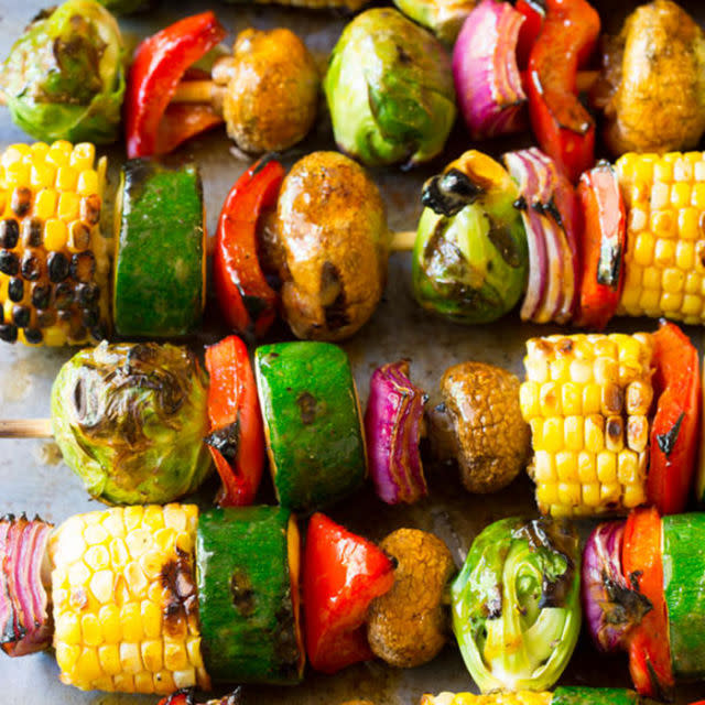 Grilled Fajita Vegetable Skewers