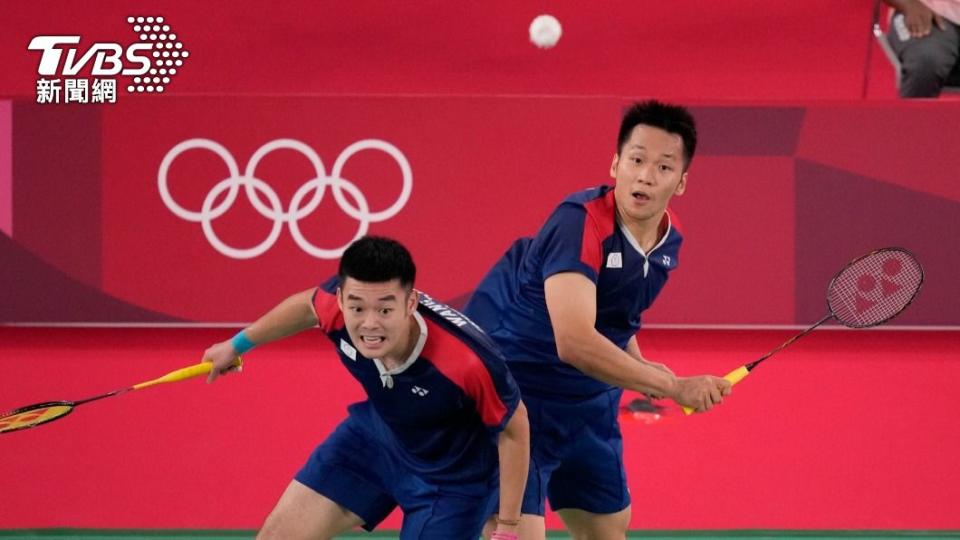 李洋、王齊麟為台灣「黃金羽球男雙」。（圖／達志影像美聯社）