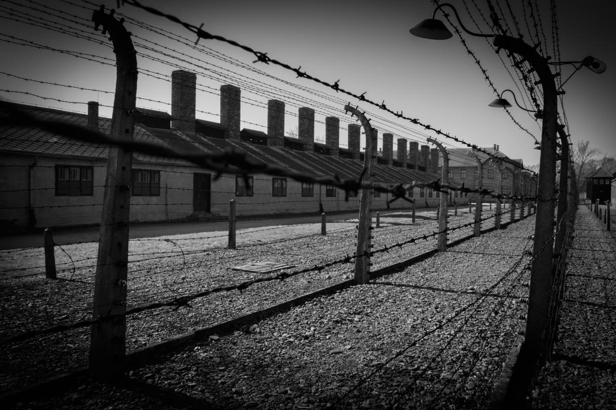 The concentration camp at Auschwitz is in Poland: Shutterstock