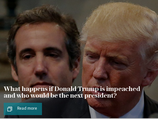 What happens if Donald Trump is impeached and who would be the next president?