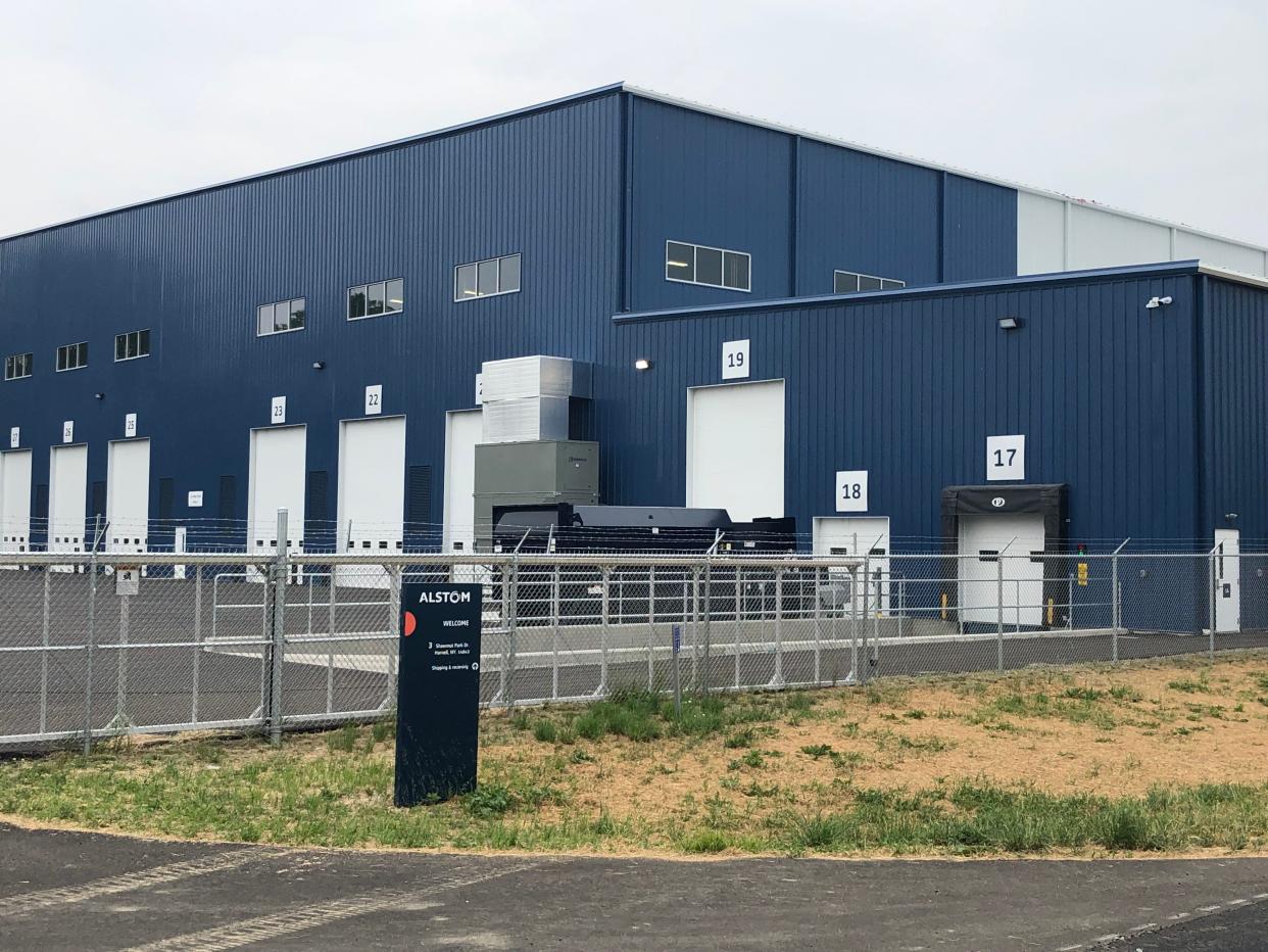 Alstom’s new stainless-steel car body shell manufacturing facility on Shawmut Park Drive in Hornell has secured work through the end of the decade.