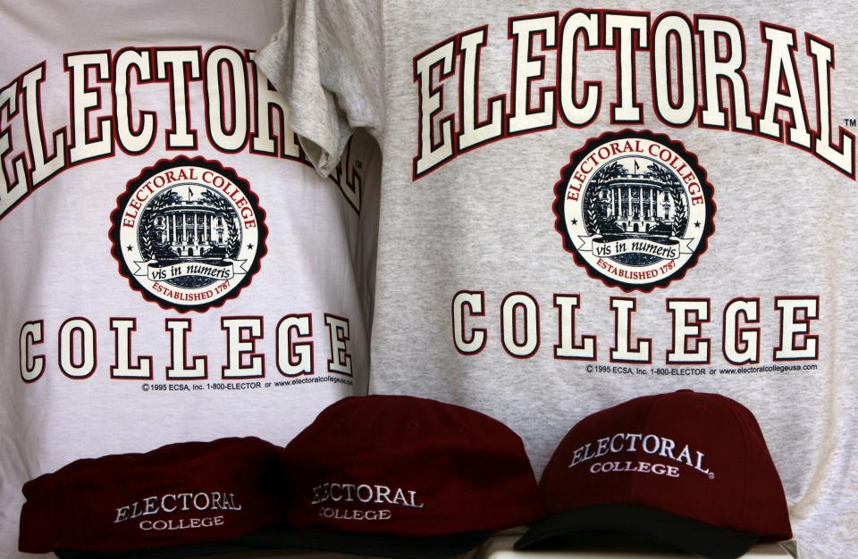 Electoral College sweatshirts in Glenburn, Maine, on Oct. 28, 2008.