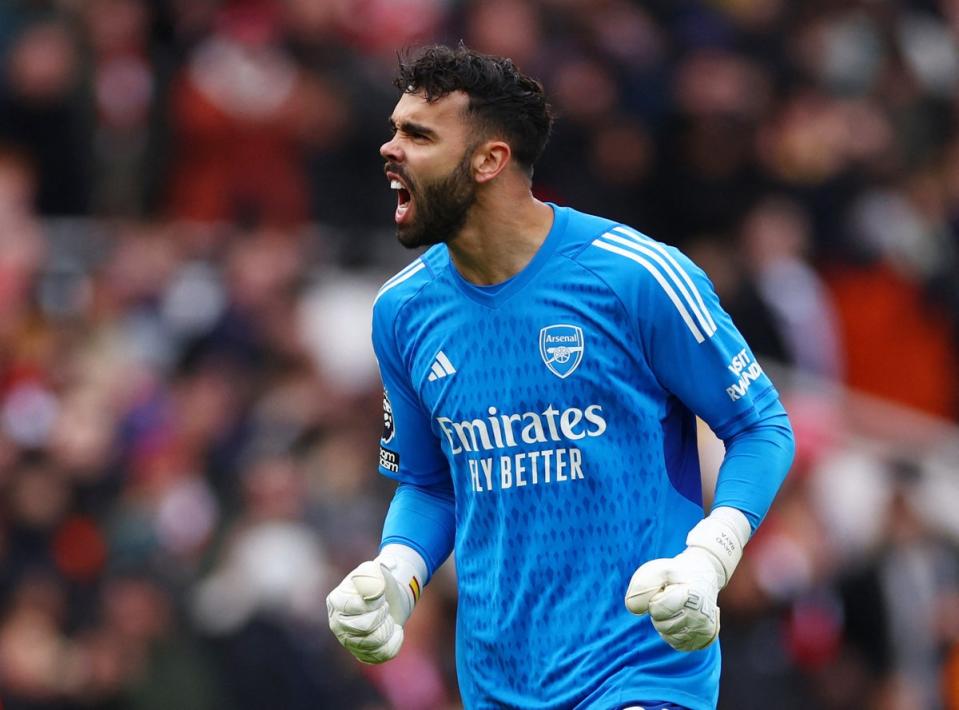 David Raya’s Arsenal have kept six clean sheets in eight matches (Action Images via Reuters)