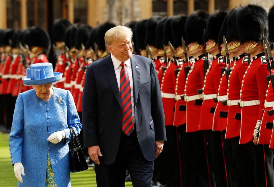 Queen Elizabeth and President Donald Trump