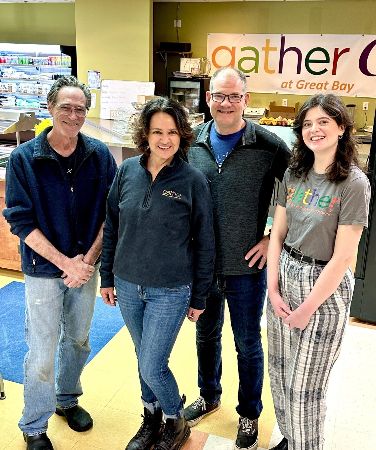 Chefs Mark Segal and Evan Mallet with Gather Culinary Director Tania Marino and Gather Community Engagement Manager Kate Constantine